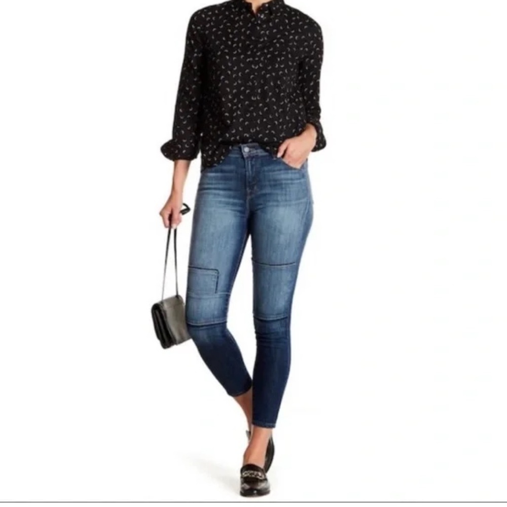 J Brand Jasper Patched Alana Crop Skinny Jeans in size 27